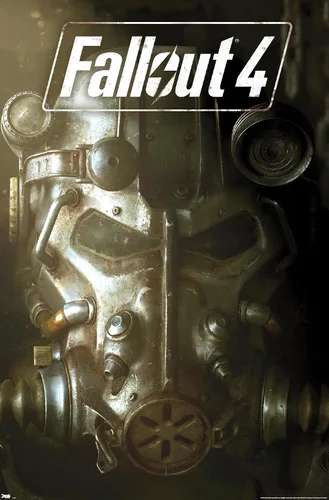 Vista 9 de Trends International Fallout 4 - Póster de pared de arte clave, 22.4 pulgadas de largo x 14.7 pulgadas, versión enmarcada en madera de granero