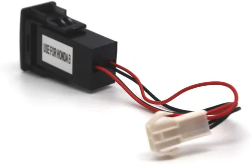 Vista 6 de MOTONG Enchufe USB dual para Honda - 2.1A Dual USB Tipo A Puerto Socket para Honda (1.457 * 0.945 in)