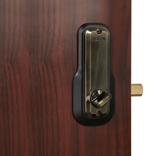 Vista 3 de Cerradura mecánica sin llave EZ Lockey USA, Bronce antiguo, 1