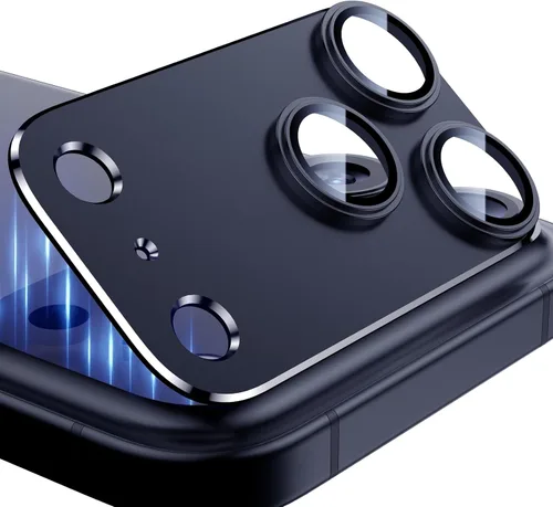 Vista 9 de Esanik Paquete de mejora de 2 unidades para iPhone 14 Pro/iPhone 14 Pro Max Protector de lente de cámara, estuche de metal de aleación de aluminio