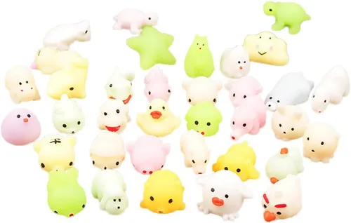 Vista 2 de 1 juguete Mochi luminoso Mochi iluminado Mini Mochi lindo juguete Kawaii para aliviar la ansiedad, artículos de alivio de la ansiedad para adultos