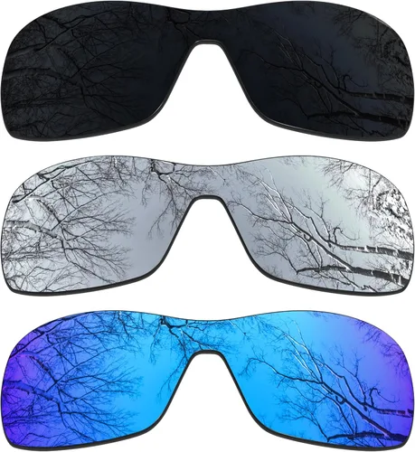 Vista 30 de ToughAsNails 3 pares de lentes polarizadas de repuesto para Oakley Antix Pack