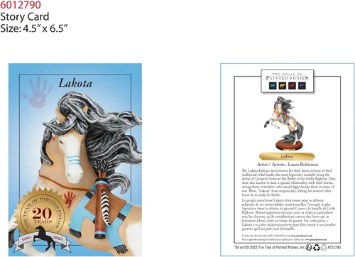Vista 4 de Enesco The Trail of Painted Ponies - Figura Lakota, 10.5 pulgadas, multicolor