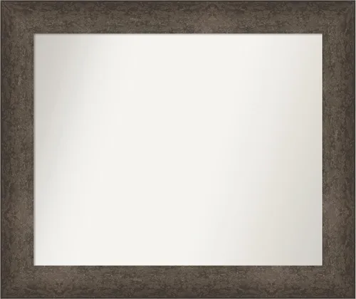 Vista 15 de Amanti Art Espejo de pared personalizado no biselado (25 x 25 pulgadas), marco de bronce acentuado, varios tamaños personalizados, espejo de baño