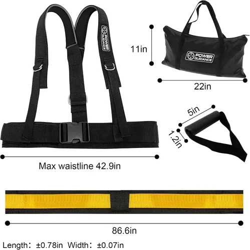 Vista 5 de POWER GUIDANCE Equipo de entrenamiento de velocidad/Sobrecarga Resistencia y liberación, Agilidad y velocidad Equipos para Sprint Running y fútbol