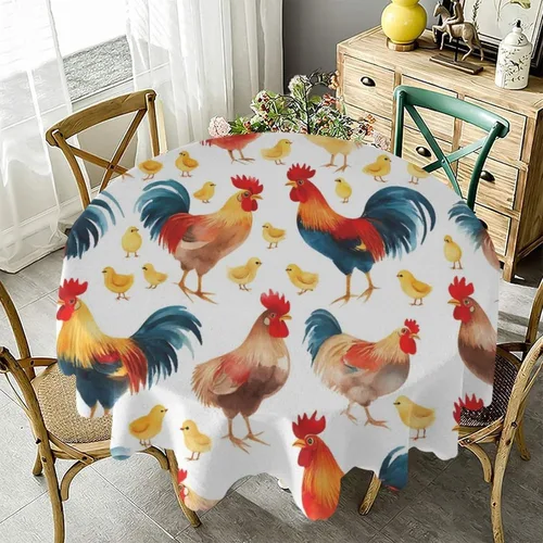 Vista 7 de Mantel redondo lavable impermeable para mesa redonda, diseño de mariposa monarca naranja, para interiores y exteriores, patio, bodas, fiestas, uso