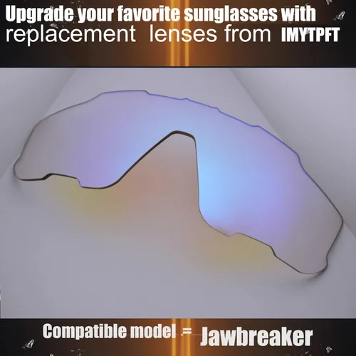 Vista 3 de IMYTPFT Replacement Lenses For oakleys Jawbreaker Sunglasses Photochromic Blue