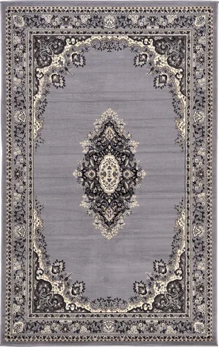 Vista 89 de Unique Loom - Alfombra de área estilo persa tradicional de la colección Reza, de 2 pies 2 pulgadas x 3 pies, colores negro y beige