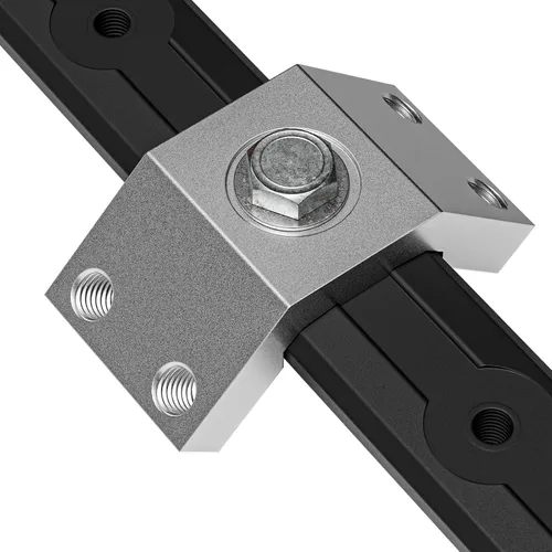 Vista 3 de Soporte cruzado para rieles de empaque Alpha Engineered - De doble cara - (Negro)