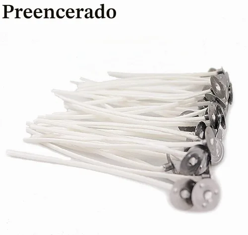 Vista 4 de EricX Light 100 mechas para velas, núcleo de algodón preencerado de 3.5 pulgadas para hacer velas