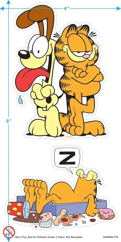 Vista 3 de Garfield Paws Jaws Parody T Shirt & Stickers