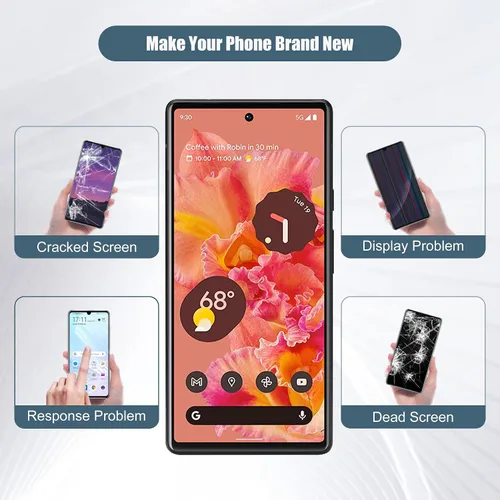 Vista 5 de Pantalla digital LCD compatible con Google Pixel 6 GB7N6 G9S9B16 6.4 "pantalla LCD táctil Asamblea (soporte de huellas dactilares)+herramientas