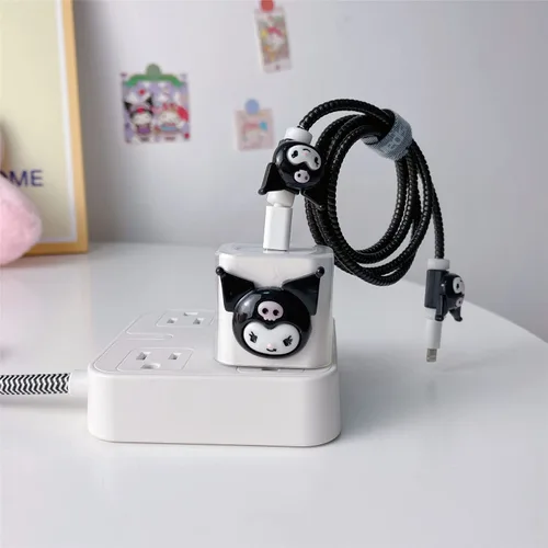 Vista 2 de Protector de cable para bricolaje, protector de cables, cable de datos, protector de línea de cargador USB-C de 18 W/20 W, compatible con iPhone 11