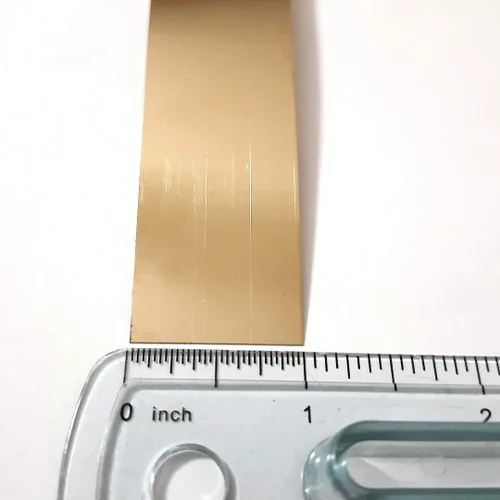 Vista 2 de Soldadura de lámina para relleno de oro amarillo, latón, bronce y cobre, calibre 30, 0.36 onzas, fabricada en Estados Unidos por CRAFT WIRE