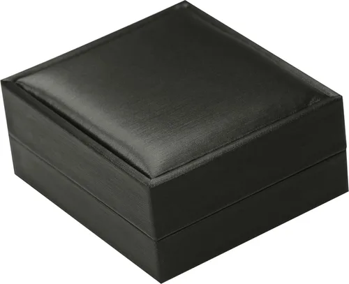 Vista 4 de Conjunto de pendientes de collar de color negro Caja de regalo suave al