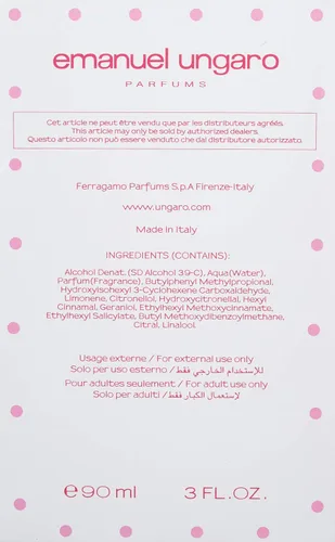 Vista 3 de Ungaro Party Eau De Toilette Spray para mujer, 3.0 onzas