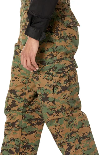 Vista 3 de Rothco Camo Tactical BDU (Uniforme de combate)- Pantalones cargo militares, M