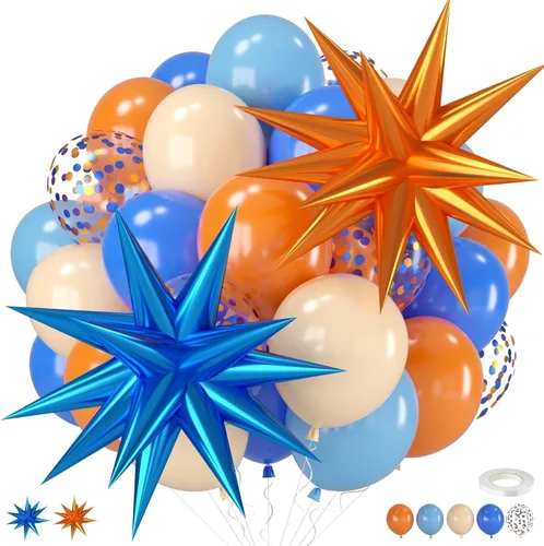 Vista 9 de Globos negros y rojos amarillos azules, globos de confeti de 12 pulgadas negros rojos amarillos azules verdes plateados metálicos con globo