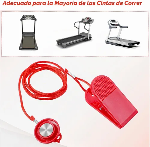 Vista 4 de 2 llaves de seguridad magnéticas para cinta de correr, interruptor de parada de emergencia magnético universal, accesorios para la mayoría
