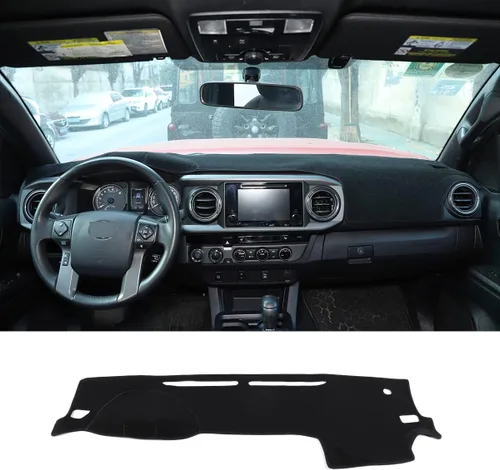 Vista 7 de CHEAYAR Cubierta protectora para tablero de salpicadero, cubierta solar compatible con Subaru BRZ 2013-2020, tapete interior para tablero