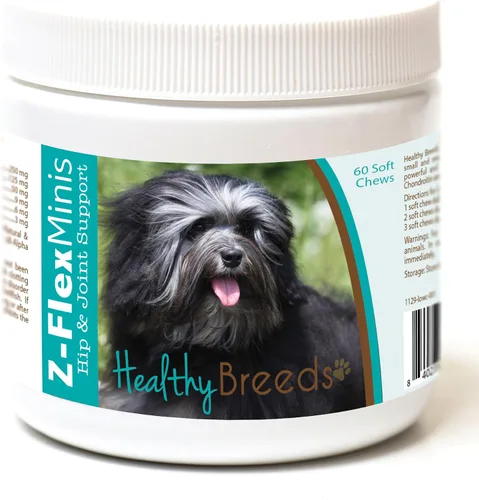Vista 66 de Healthy Breeds Affenpinscher Z-Flex Minis - Masticables suaves para cadera y articulaciones, 60
