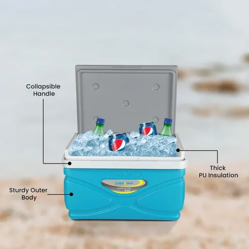 Vista 4 de Enfriador de pícnic – Enfriador duro de 4.5 litros – Coolbox mantiene el contenido fresco durante 48 horas – Enfriador exterior sin BPA – Enfriador