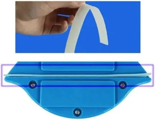 Vista 2 de Limpiador magnético de ventana de doble cara, limpiador magnético triangular de doble ventana, herramienta de limpieza para altura alta y grosor
