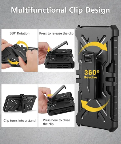 Vista 7 de FNTCASE - Funda para Samsung Galaxy A13-5G con cubierta deslizante para cámara y funda Soporte integrado, protección a prueba de caídas de grado