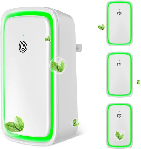 Vista 8 de Ionizadores de aire enchufables purificador de aire de iones negativos Mini ionizadores de aire portátiles para el hogar, dormitorio, oficina, luz