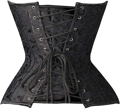 Vista 2 de SHAPERX Womens Steampunk Gothic Steel Boned Underbust Waist Training Corsets