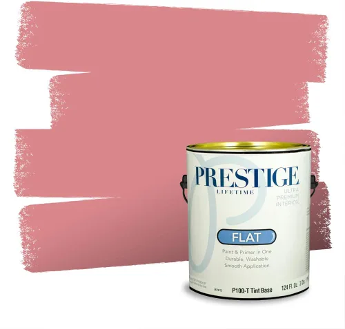 Vista 331 de Prestige Paints Pintura exterior e imprimación en uno, 1 galón, plano, coincidencia comparable de Valspar* Amber Rose*