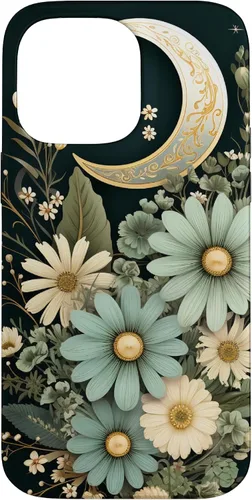 Vista 21 de Sage Green Wildflower Floral Moon Flower Botanical Case for iPhone 17