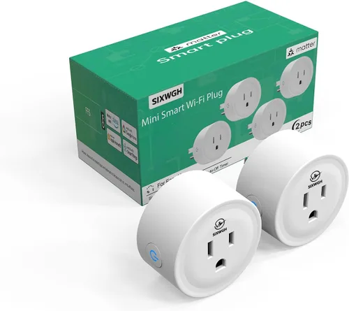 Vista 10 de Matter - Enchufe inteligente, funciona con Alexa, Apple Home, Google Home y SmartThings, fácil configuración, salida de temporizador, solo WiFi