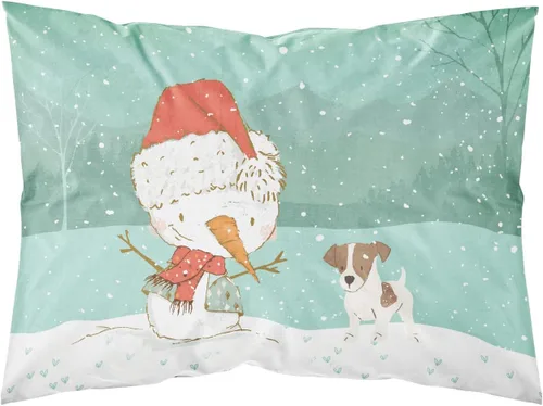 Vista 72 de Caroline's Treasures BB7625PILLOWCASE - Funda de almohada decorativa de tela con texto en inglés "Welcome Friends" Airedale Terrier estándar