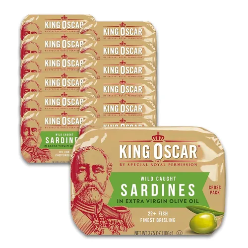Vista 20 de King Oscar Sardinas en agua, latas de 3.75 onzas (paquete de 12)