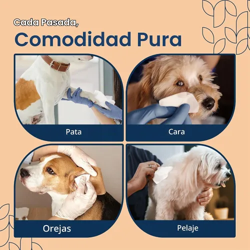 Vista 5 de Toallitas para perros para patas y glúteos (400 unidades) toallitas