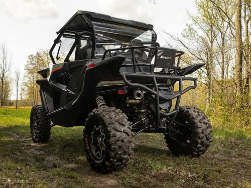 Vista 8 de SuperATV Caja de cama para CFMOTO ZForce 950 2021-2022, los puntos de anclaje facilitan la fijación de la carga, fabricado con tubos de acero