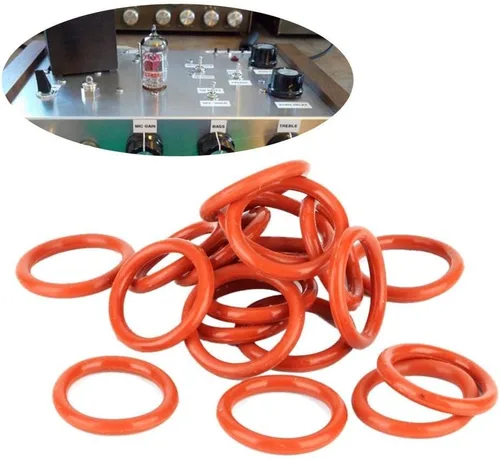 Vista 6 de Aramox Amortiguador de tubo, 20 unids amortiguador de tubos anillos de silicona aptos para 12AX7 12AU7 12AT7 12BH7 EL84