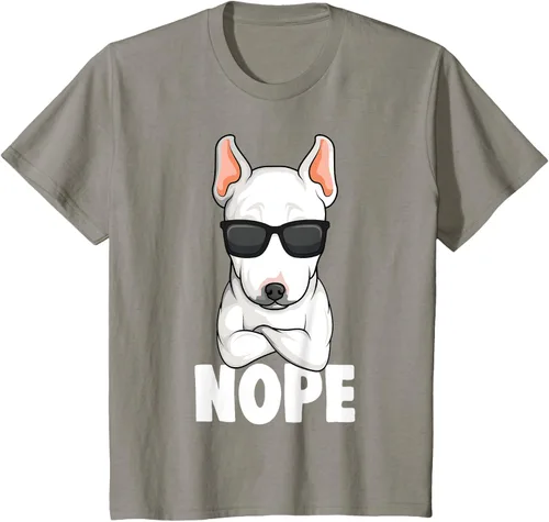 Vista 27 de Camiseta de perro Bull Terrier para niños y mujeres, Negro