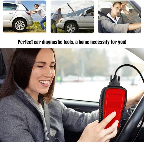 Vista 5 de KONNWEI KW808 Auto OBDII Lector de Códigos con Pantalla Grande de 2.8" OBD2 Escáner con Funciones Completas de Herramienta de Escaneo Diagnóstico