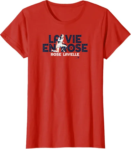 Vista 4 de Camiseta con licencia oficial de Rose Lavelle - La Vie En Rose, Rojo, S