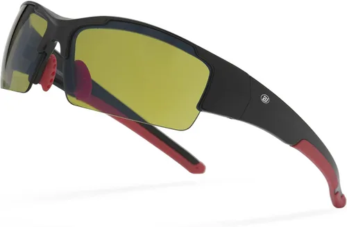 Vista 9 de Gafas de sol de golf para hombres y mujeres, gafas de sol deportivas sin montura con protección UV400 Bj810 Marco Negro Oro Rosa