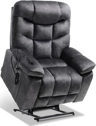 Vista 9 de EONIX Silla reclinable elevadora eléctrica de gran tamaño de 26.4 pulgadas Beige