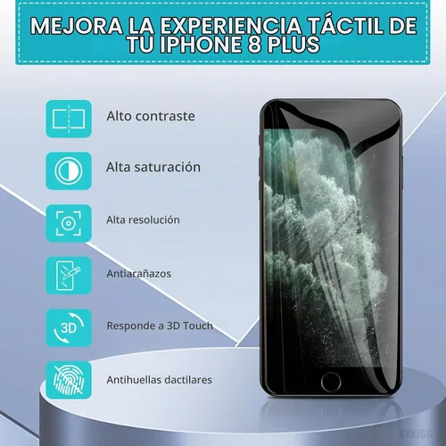 Vista 5 de para iPhone 8 Plus Reemplazo de pantalla con botón de inicio LCD Negro