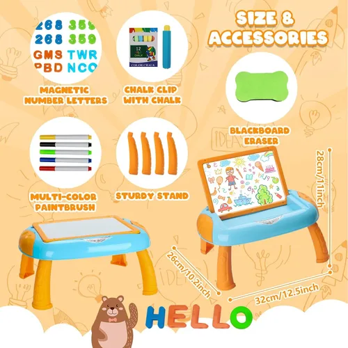 Vista 2 de Cokzer Juguetes para niños de 1 a 2 años, juguete para niños pequeños con letras y números magnéticos, juguetes educativos y de aprendizaje