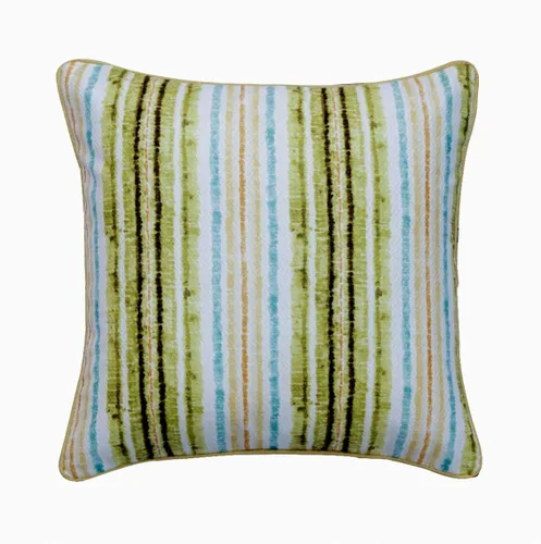 Vista 41 de The HomeCentric Fundas de almohada decorativas con bordes de 12 x 12 pulgadas Funda de cojín de seda de arte moderno Fundas de almohada verdes