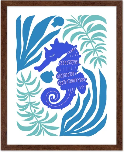 Vista 14 de Poster Master Fish Poster - Retro Aquatic Print - Marine Life Art - Groovy Fish Design - Abstract Artwork - Chic Boho Decor - Sea Design - Ocean or