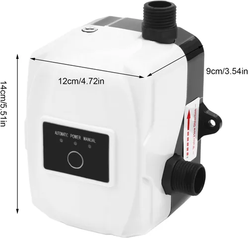 Vista 7 de Bomba de refuerzo de agua, bomba de presión de 24 V y 150 W, bomba de ducha silenciosa de 30-40 dB con control automático, impermeable IP56, motor