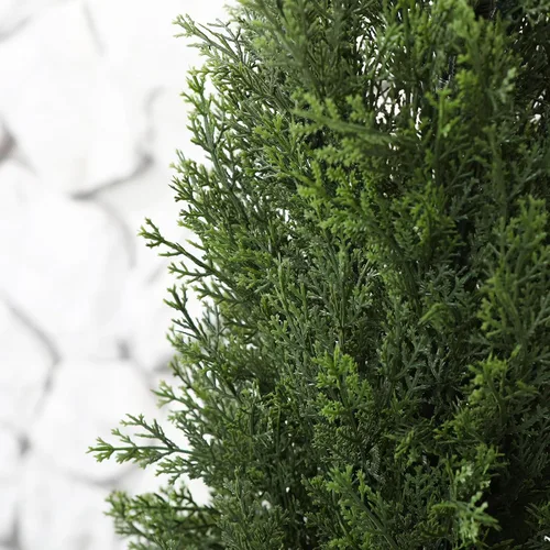 Vista 6 de Laiwot Árboles Topiarios Artificiales de Cedro de 3 Pies para Exteriores en Maceta, Árboles de Ciprés Falsos, Plantas de Hoja Perenne Artificiales