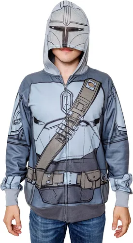 Vista 3 de STAR WARS Sudadera con capucha para disfraz de Mandalorian